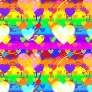  Spiral heart rainbow