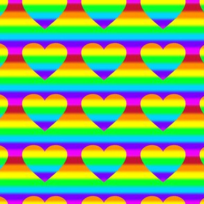 Large heart rainbow