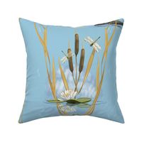 Great Blue Heron Small | Soft Blue