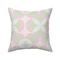 Spring Locked Circle Pastel Pattern Print - Medium Scale, Textured - Spring And Summer 2022 - Vanessa Peutherer 2022