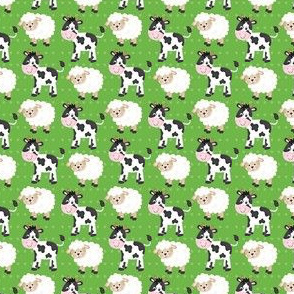 farm cow sheep