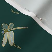Dragonflies Coordinate | Green Deep