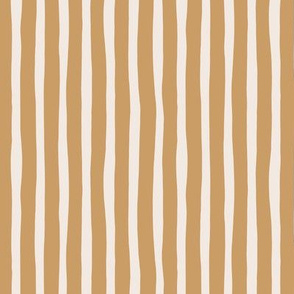 Circus summer stripes modern minimal irregular strokes caramel brown pale nude