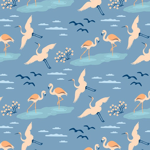 Vintage Pastel Fabric, Wallpaper and Home Decor | Spoonflower