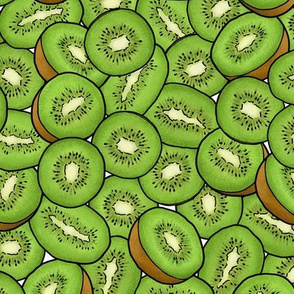 Kiwi Pattern Kiwi Fruit Love Kiwis Art Print
