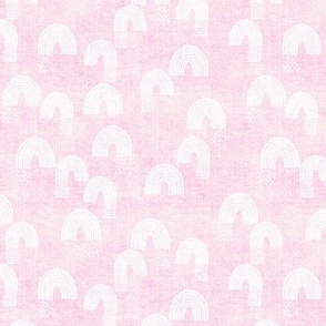 rainbow rain 1 pink linen MINI