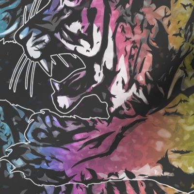 Large rainbow Fierce Tigers