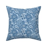 Indigo Lane Paisley - Light blue