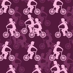 Cycle girls - plum and pink
