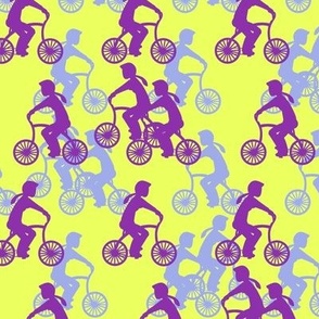 Cycle girls - purple and yellow