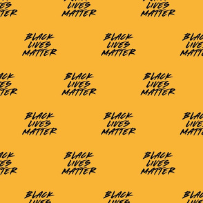 BLM BlackLivesMatter Pattern Yellow