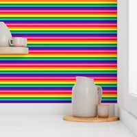 LGBT Eight Rainbow 1/2" Horizontal Stripes - Small