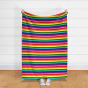 LGBT Eight Rainbow 1" Horizontal Stripes - Medium