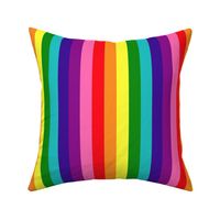 LGBT Eight Rainbow 1" Vertical Stripes - Medium