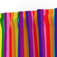 LGBT Eight Rainbow 1" Vertical Stripes - Medium