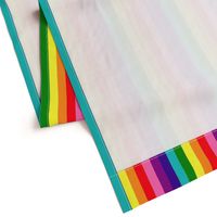 LGBT Eight Rainbow 1" Vertical Stripes - Medium