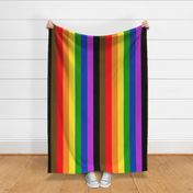 3" Vertical People of Color Inclusive Stripes - Extra large