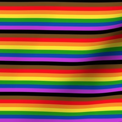 1/4" Horizontal People of Color Inclusive Stripes - Mini
