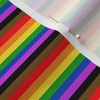1/4" Horizontal People of Color Inclusive Stripes - Mini