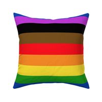 2" Horizontal People of Color Inclusive Stripes - Large