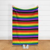 2" Horizontal People of Color Inclusive Stripes - Large