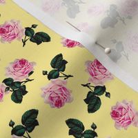Scattered vintage roses yellow (small)