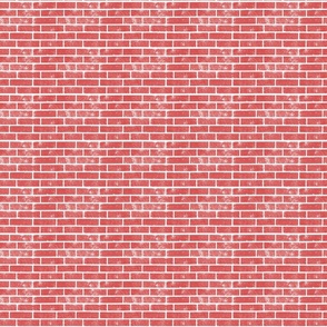 Light Red Brick Wall Bricks Pattern (Mini Scale)