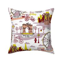 Brooklyn Landmarks Toile - Lavender