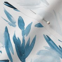 Cerulean peonies - watercolor peony floral spring pattern p314
