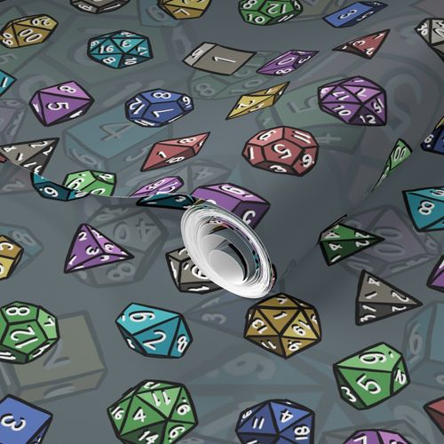 Dnd Dice Repeating Pattern | Spoonflower