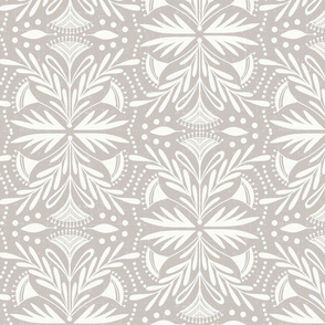 Lenox - Damask Neutral Taupe Large Scale