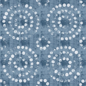 Textured Circles - Denim