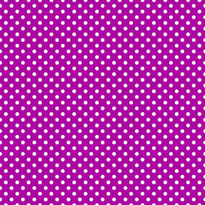 White Polka Dots On Light Purple
