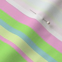 beach color stripes with lime green pink yellow & blue (Small Scale)