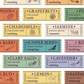 Aromatherapy Essential Oil Labels 