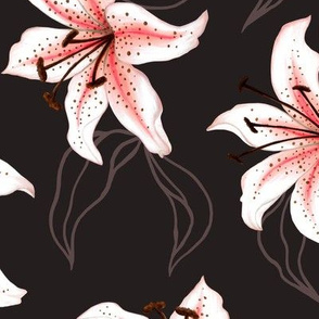 Lilies L -Black