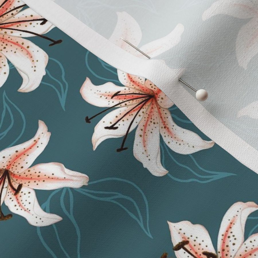 Lilies - Teal