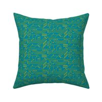 Robot coordinates - circuit board - teal