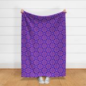 Retro circles mosaic  purple pink