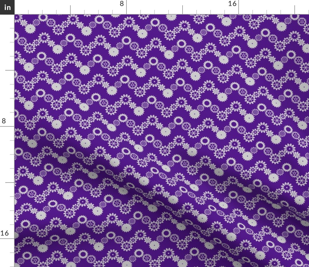 Robot coordinates - cog chevron - purple