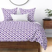 Robot coordinates - cog chevron - purple & white