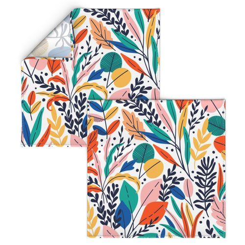 EUCALYPTUS elegant bright colorful botanical design with lush leaves