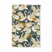 Swans {Blue Gold} medium