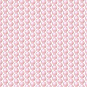Tiny small pastel pink pearls rows