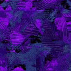 Navy Blue Purple // Abstract Painterly Bright Bold Contrast