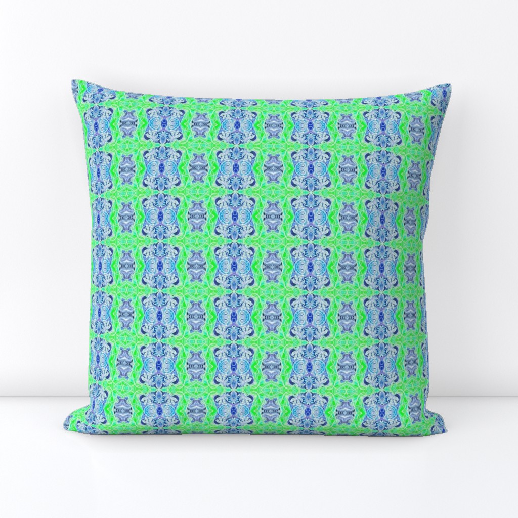 Mid Century Nouveau Moderne (navy/lime)