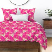  Outrageous Fucshia Swan Chinoiserie 