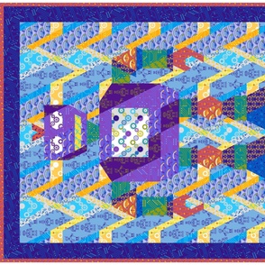 Daniel's robot cheater quilt