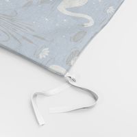 Summer Swan - blue - large scale