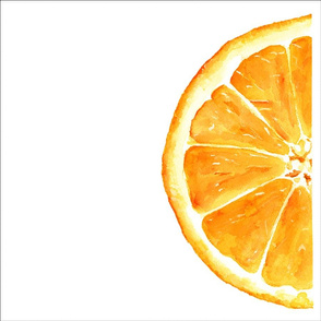 18" square panel orange slice